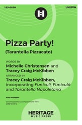 Pizza Party! Unison choral sheet music cover